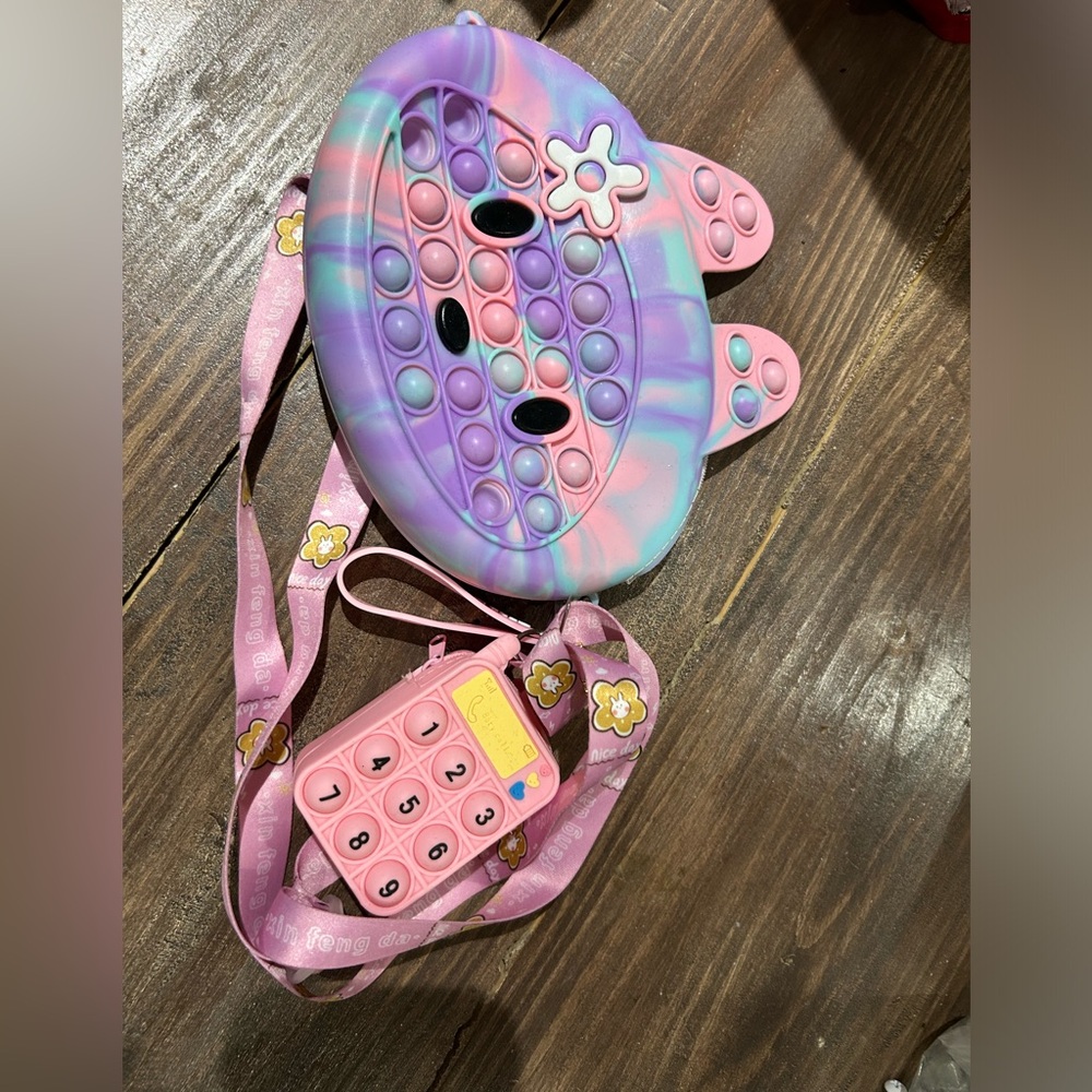 Pink and Purple Bags Accessories Set - Picture 2 of 7